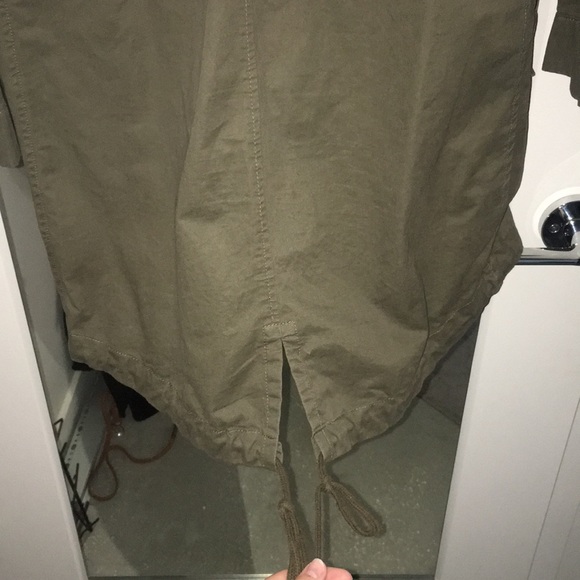 army green jacket with hood - Picture 5 of 5